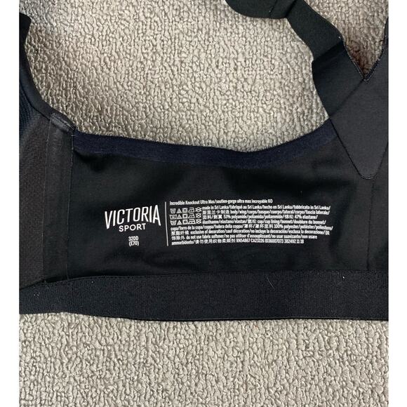 Victoria Sport Incredible Knockout Ultra Max Bra Black Racerback Underwire 32DD - Picture 10 of 10